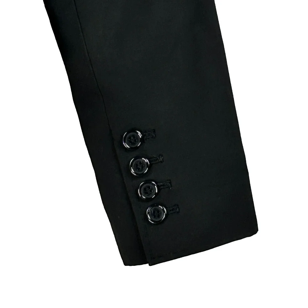 The Limited Jacket Womens 0 Black 3 Button Long Sleeve Single Breasted Blazer - Picture 9 of 11